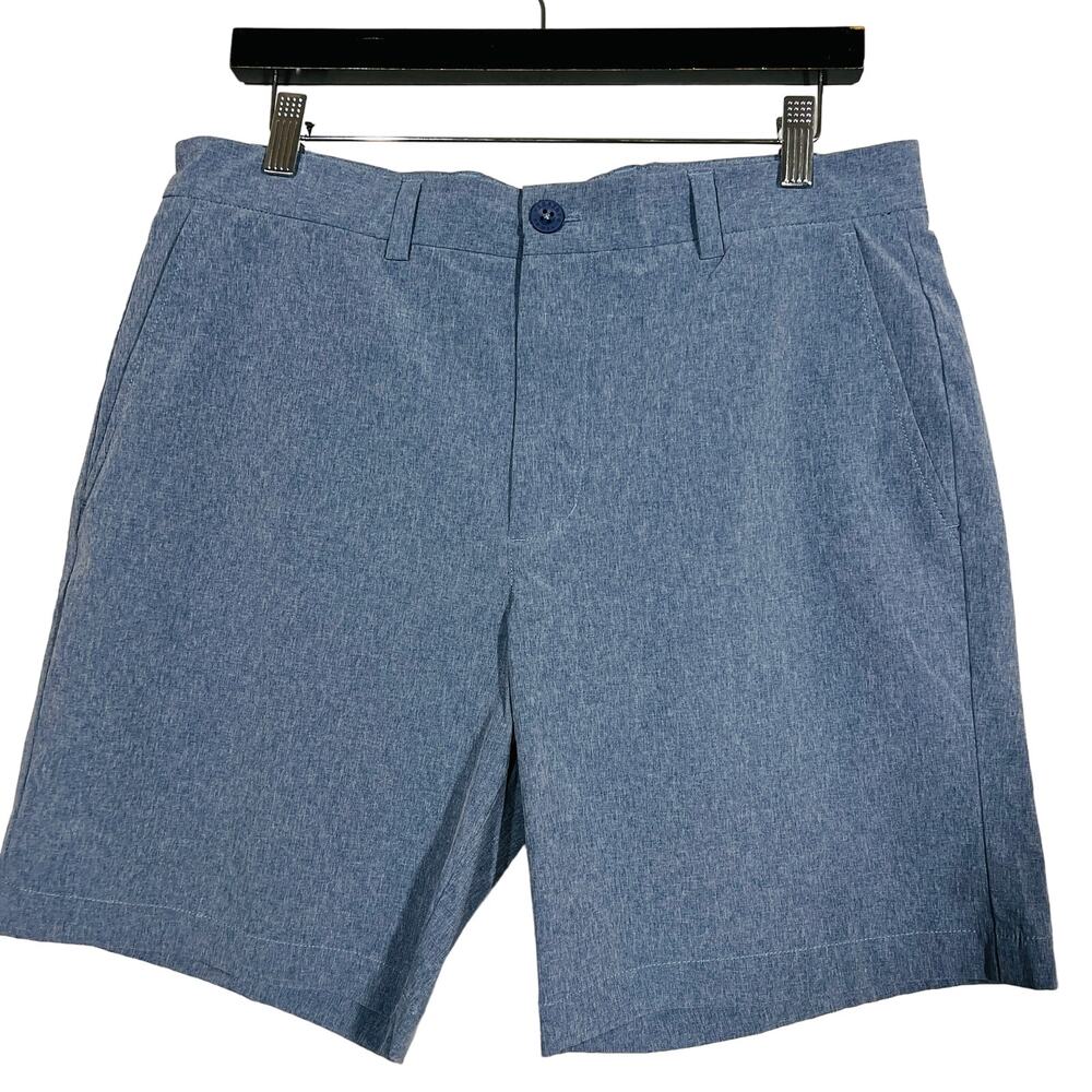 Vineyard Vines Flat Front Shorts Gray Blue - 33